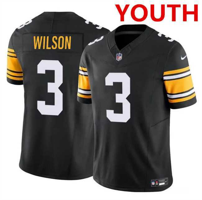 Youth Pittsburgh Steelers #3 Russell Wilson Black 2023 F.U.S.E. Vapor Untouchable Limited Jersey Dzhi,We sell and wholesale Youth Pittsburgh Steelers #3 Russell Wilson Black 2023 F.U.S.E. Vapor Untouchable Limited Jersey Dzhi on line form chian!